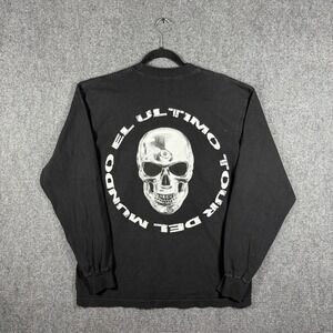 Bad Bunny El Ultimo Tour Del Mundo Skull Crewneck Long Sleeve Shirt Black Medium